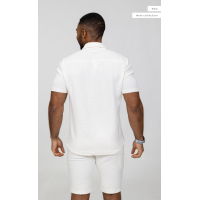 Denaro Shirt en Short Set - White